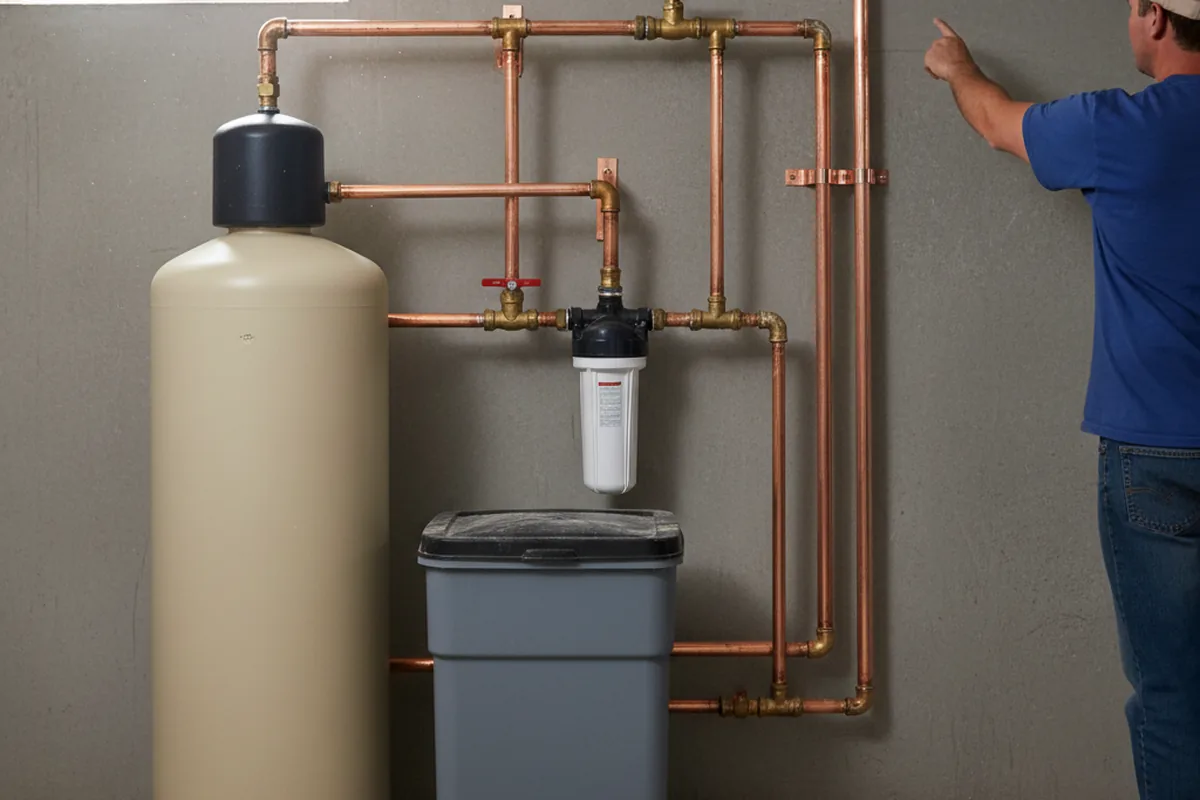 Whole-house water treatment system installed in Sardinia